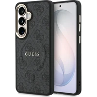 Guess PU Leather 4G Gold Frame Magnetic kryt Samsung Galaxy S26 černý - Pouzdra
