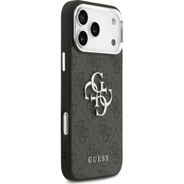 Guess PU 4G Metal Logo kryt iPhone 17 Pro Max stříbrný/černý - Pouzdra - Obrázek 3c986b82286f4c8381d79d4c321c34b0