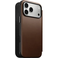 Nomad Modern Leather Folio MagSafe kožené pouzdro iPhone 17 Pro Max/18 Pro Max Brown - Pouzdra