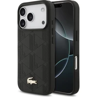 Lacoste PU Nomogramme Gold Logo MagSafe kryt iPhone 17 Pro černý - Pouzdra