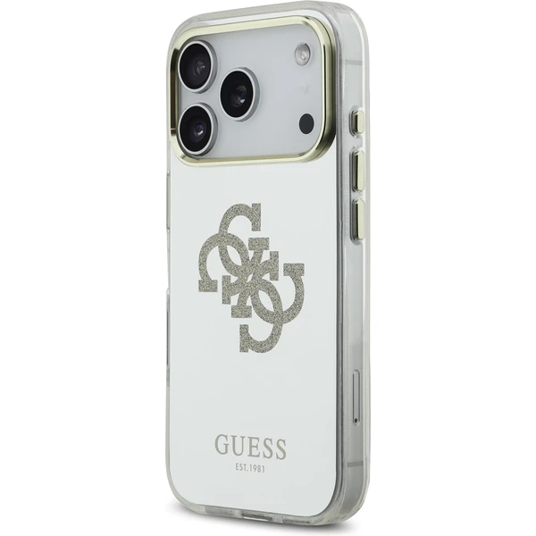 Guess PC/TPU Mirror 4G Glitter Logo MagSafe kryt iPhone 17 Pro Max zlatý - Pouzdra - Obrázek 3cbd122e1b3c4fd8af374c1e2c5921a0