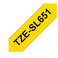 Brother Tze-SL651 páska černá na žlutém 24 mm extra lepidlo - Pásky pro štítkovače