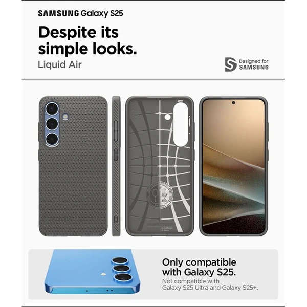 Spigen Liquid Air kryt Samsung Galaxy S25 marble gray - Pouzdra - Obrázek 3cdcaf7c9aa44804bc700f024f3e6f93