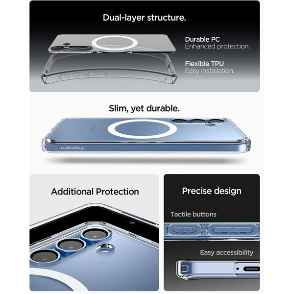 Spigen Ultra Hybrid MagSafe kryt Samsung Galaxy S25+ bílý - Pouzdra - Obrázek 3ce4a3390a2b4e31b1c247a7962b0748
