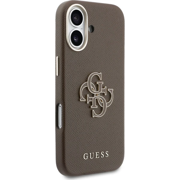 Guess PU Resin Logo kryt iPhone 17 hnědý - Pouzdra - Obrázek 3d191663a029421f9c7dde75f23611e7