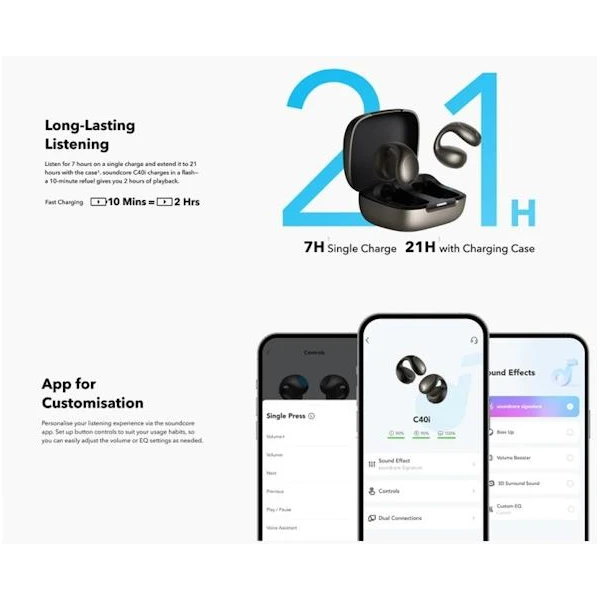 Anker Soundcore C40i bluetooth sluchátka černá - Sluchátka - Obrázek 3d32d9ce64a045cc93f596feebdbde94