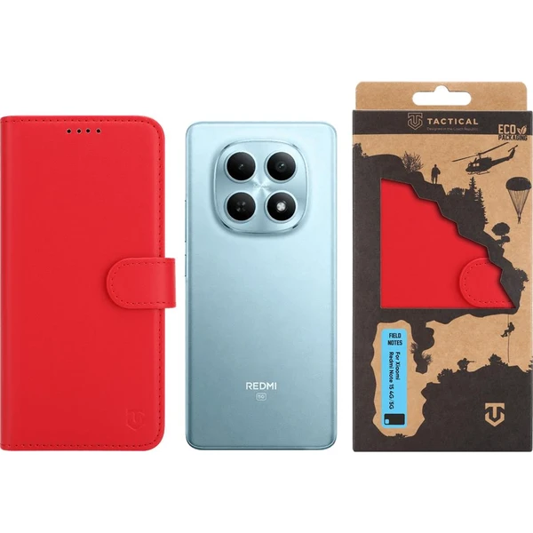 Tactical Field Notes pouzdro Xiaomi Redmi Note 15 4G/5G červené - Pouzdra - Obrázek 3d470ba98ad14f3f86c667831c92809f