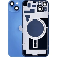 Náhradní zadní sklo pro iPhone 14 Plus modré - Náhradní zadní skla