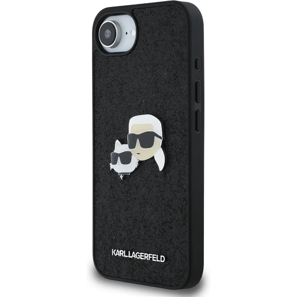Karl Lagerfeld Fixed Glitter Metal K&CH kryt iPhone 17e/16e černý - Pouzdra - Obrázek 3d5626da341b4efa894228f7c50efaa5