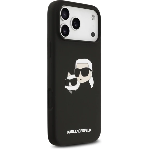 Karl Lagerfeld Liquid Silicone Double Heads MagSafe kryt iPhone 17 Pro Max černý - Pouzdra - Obrázek 3d56df27c2e64583bad20ee5e6338873