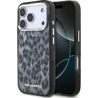 Karl Lagerfeld IML Leopard MagSafe Zadní Kryt pro iPhone 17 Pro šedý - Pouzdra