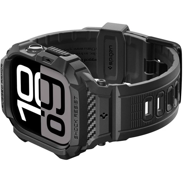 Spigen Rugged Armor Pro 2 pouzdro Apple Watch 11 (46mm) matte black - Pouzdra - Obrázek 3d76a74551064e0a87e3be5d7a8662a3