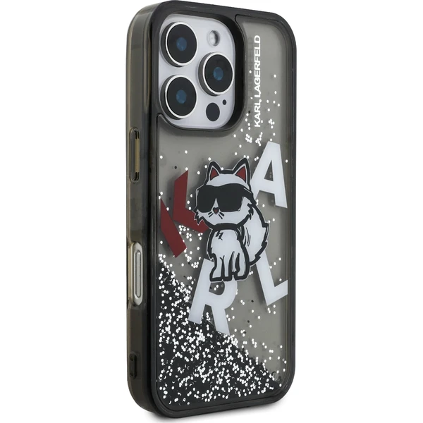 Karl Lagerfeld Liquid Glitter Scattered Choupette kryt iPhone 16 Pro Max černý - Pouzdra - Obrázek 3d7c6403ac584c4087335a28d8d42437