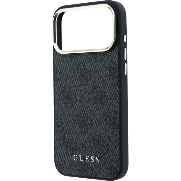 Guess PU Leather 4G Gold Frame MagSafe kryt iPhone 18 Pro Max černý - Pouzdra - Obrázek 3d85bd7a4e8645bda12885ac5ecffa6a