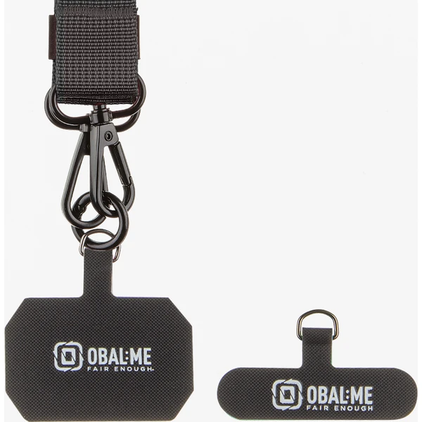 OBAL:ME NeckTag Ribbon popruh na telefon černý - Popruhy a crossbody - Obrázek 3d885a50cfe44a9893b23386e2475e4d