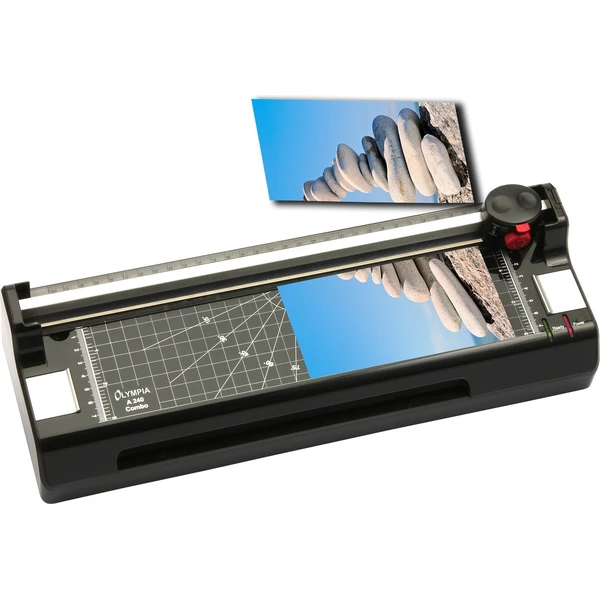 Olympia A 240 Combo laminátor s multifunkční kotoučovou řezačkou a zaoblovačem rohů - Laminátory - Obrázek 3d89a8c2a603480599211515f6f0b3ba