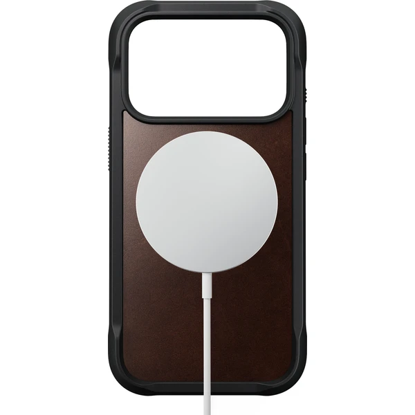 Nomad Rugged Leather (Horween) MagSafe kožený kryt iPhone 18 Pro Rustic Brown - Pouzdra - Obrázek 3d89b9db76964d05a9410755aa845a1a