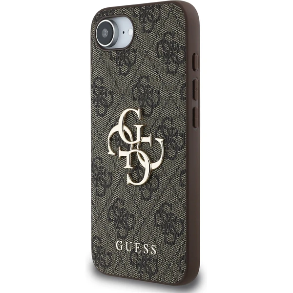 Guess PU 4G Metal Logo kryt iPhone 17e/16e hnědý - Pouzdra - Obrázek 3dae26a510354a7e96217a0ef2eaf8b1