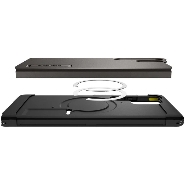 Spigen Tough Armor MagSafe kryt Samsung Galaxy S25 Ultra tmavě šedý - Pouzdra - Obrázek 3dbebb28e2c346b88d3fdc62c42474e0