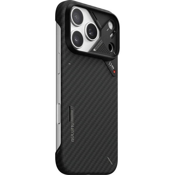 Aulumu A17 Aramid Fiber MagSafe kryt iPhone 17 Pro Black - Pouzdra - Obrázek 3de59d3512e04f23a14f5752a4129c24