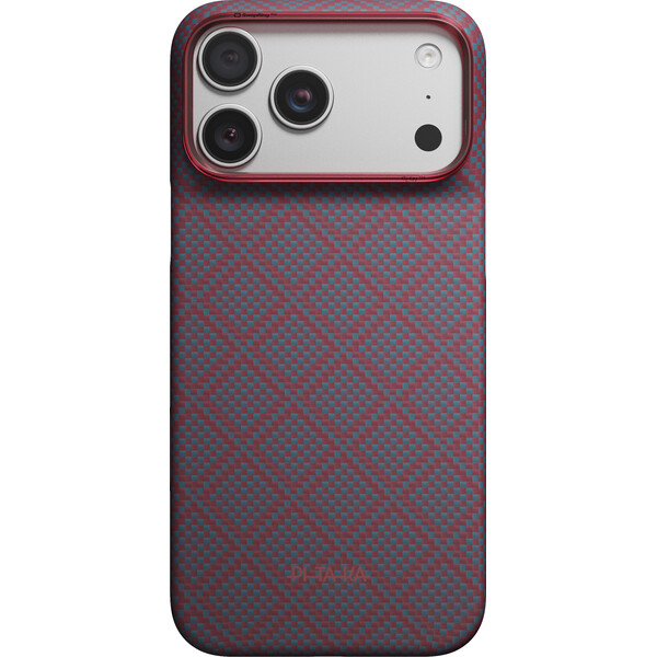 Pitaka Edge Case Argyle MagSafe kryt iPhone 18 Pro Max Blue's Red - Pouzdra - Obrázek 3dfab4f2dcc64702b820b280628f8fb3