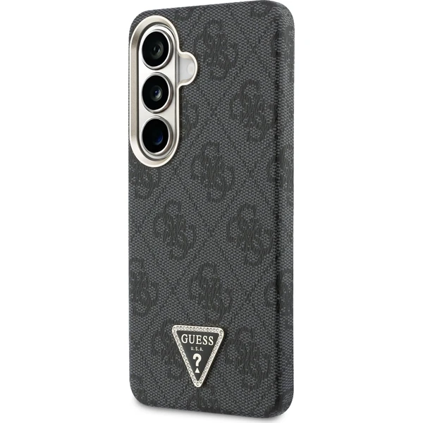 Guess PU Leather 4G Strass Triangle Logo Gold Frame Magnetic kryt Samsung Galaxy S26 černý - Pouzdra - Obrázek 3e291590e70c4ceaa42e4e053fc5de42