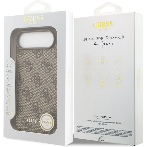 Guess 4G Charm kryt iPhone Air hnědý - Pouzdra - Obrázek 3e484e6c82024167986c512f831733c0