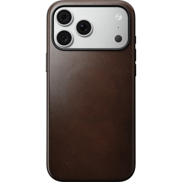 Nomad Modern Leather (Horween) MagSafe kožený kryt iPhone 17 Pro Max/18 Pro Max Rustic Brown - Pouzdra - Obrázek 3e4e32ea85bf4cd28b768cb39c3d1879