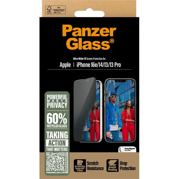 PanzerGlass® Privacy Apple iPhone 17e/16e/14/13/13 Pro s instalačním rámečkem - Ochranné folie a skla - Obrázek 3e6653d585f04f6ab916ec0ceaa28288
