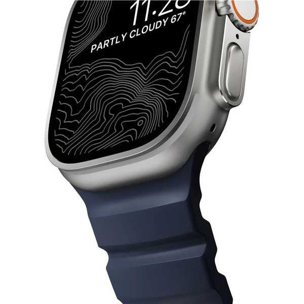 Nomad Rocky Point Band řemínek Apple Watch 49/45/44/42mm stříbrný/modrý - Řemínky - Obrázek 3e6fec9df9104eb28f86fd10b756ed82