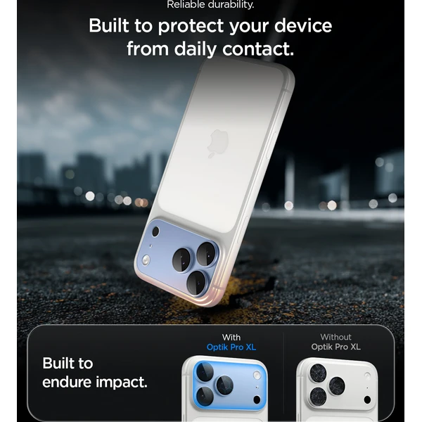 Spigen Glass tR EZ Fit Optik Pro XL 1 Pack sklo na fotoaparát iPhone 18 Pro Max světle modré - Ochranné folie a skla - Obrázek 3e71c5b494da4c62ba305fa215bf28ff