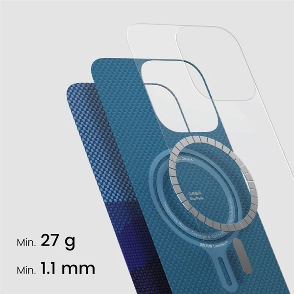 Pitaka StarPeak Luminous Case svítící kryt iPhone 16 Pro Max Over the horizon - Pouzdra - Obrázek 3e72b82e557d492c93b48de4cf96b0ef