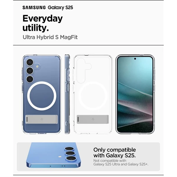 Spigen Ultra Hybrid S MagSafe kryt Samsung Galaxy S25 bílý - Pouzdra - Obrázek 3e868b2c4c1b4a33ae7ffb893da2de77