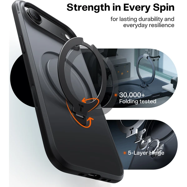 Torras Ostand Q3 Spin MagSafe kryt iPhone Air black - Pouzdra - Obrázek 3e93086d55dc4590af5665ac342aa633