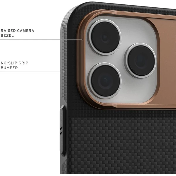 UAG Fibr Armr MagSafe kryt iPhone 17 Pro kevlar černý/bronzový - Pouzdra - Obrázek 3eb794aa54c54d1183bc3ebed5f670ec