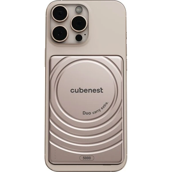 CubeNest S1B3D Slim MagSafe powerbanka (5000 mAh) zlatá - Powerbanky - Obrázek 3eb9f4fc8290435a8e73e5a07b9c5d09