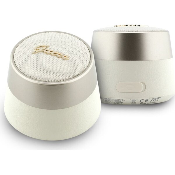 Guess Script Metal Logo Bluetooth Reproduktor 5W zlatý