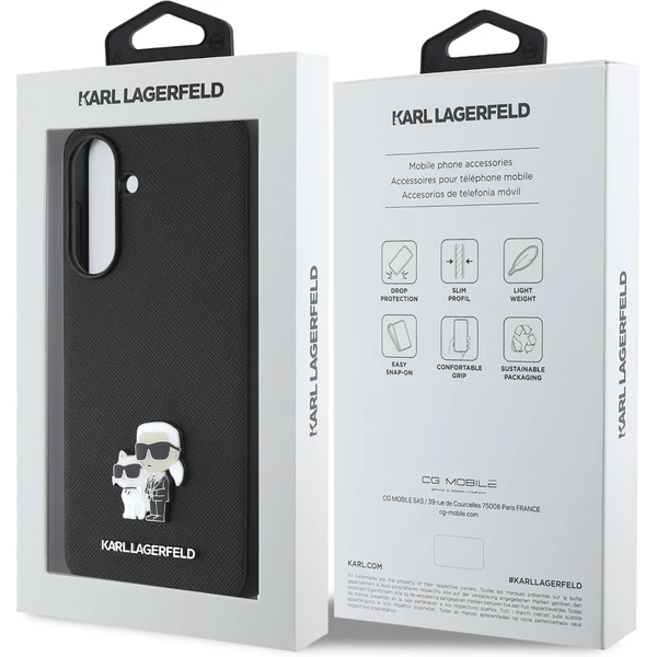Karl Lagerfeld PU Saffiano Metal Karl and Choupette kryt Samsung Galaxy A56 černý - Pouzdra - Obrázek 3efe6807178f493d940983b2449ba30b