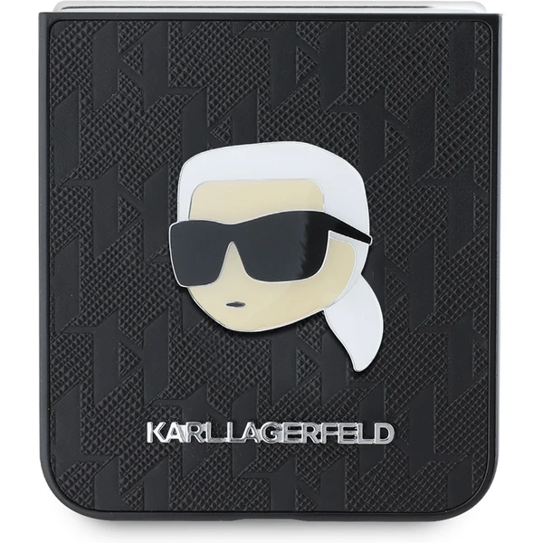 Karl Lagerfeld PU Saffiano Monogram Karl Head kryt Samsung Galaxy Z Flip 6 černý - Pouzdra - Obrázek 3f06b67fb95440c8b3ded4bbf5c7d832