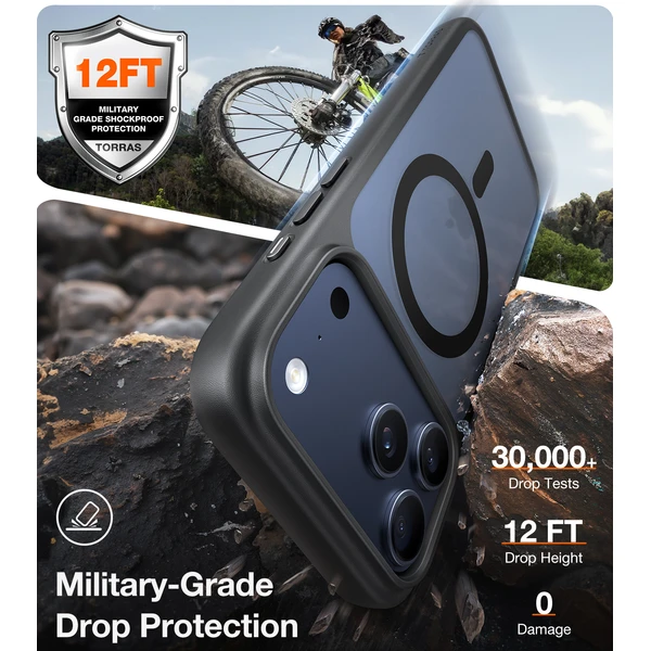 Torras Guardian MagSafe kryt iPhone 17 Pro black - Pouzdra - Obrázek 3f3577022b01499dbdf5c8ba1b9f4d68