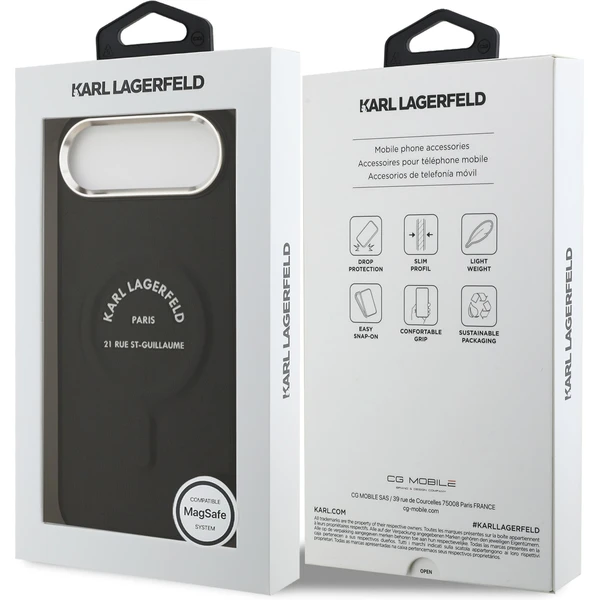 Karl Lagerfeld PU RSG Logo MagSafe kryt iPhone Air černý - Pouzdra - Obrázek 3f38aabaf7de410596b839f1941eb1cf