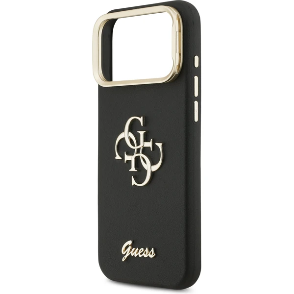 Guess PU Grained 4G Logo Stand Camera Frame kryt iPhone 17 Pro Max černý - Pouzdra - Obrázek 3f3cdb40ffbe479ea93f249723e48e56