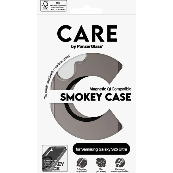 PanzerGlass® CARE kryt Samsung Galaxy S25 Ultra Smokey kouřový/černý QI - Pouzdra - Obrázek 3f5fca0b74a54c9d847d645dcebd094a