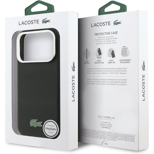 Lacoste Iconic Petit Pique Metal Logo MagSafe kryt iPhone 17 Pro Max černý - Pouzdra - Obrázek 3f60462a5dd149abbc89cc8033ddbcea