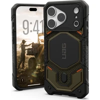 UAG Monarch Pro MagSafe Kevlar kryt iPhone 18 Pro/17 Pro zelený - Pouzdra