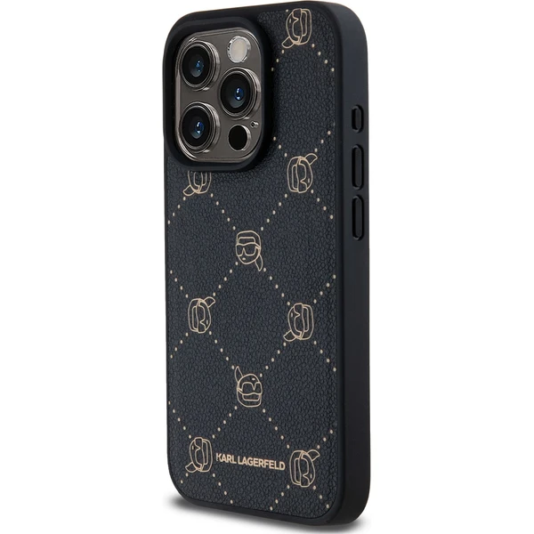 Karl Lagerfeld PU Karl Heads Pattern Magsafe zadní kryt pro iPhone 15 Pro Max černý - Pouzdra - Obrázek 3f78f9793d784e46a4d6846fbc6628ba