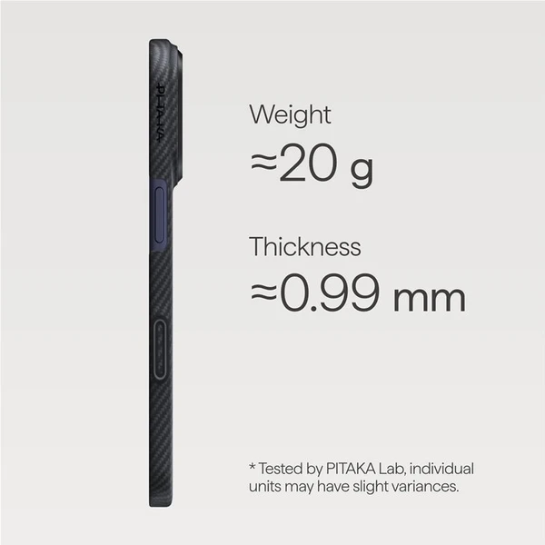 Pitaka Ultra-Slim Case MagSafe kryt iPhone 17 Pro Max Black/Grey - Pouzdra - Obrázek 3ff673f68b8d49cfa450ab2879b9b18e