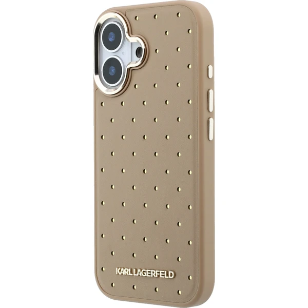 Karl Lagerfeld PU Perforated Gold Dots MagSafe kryt iPhone 17 béžový - Pouzdra - Obrázek 400cc49d8cb74b00930ec7d28e53dd4f