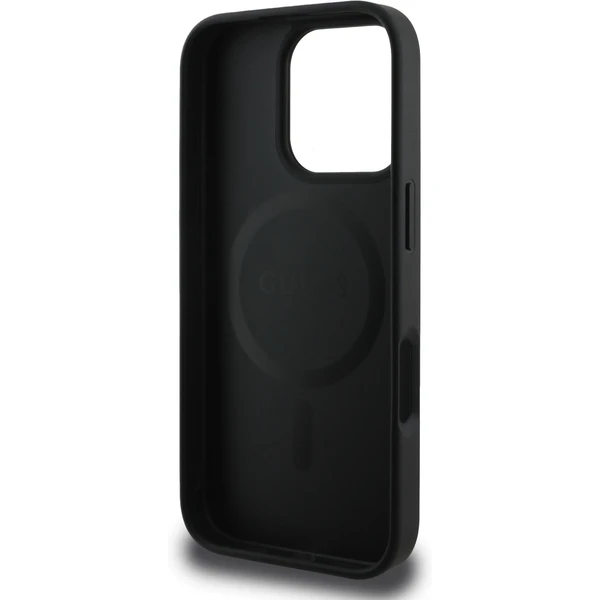 Guess PU Leather 4G Colored Ring MagSafe kryt iPhone 16 Pro Max černý - Pouzdra - Obrázek 402977aa0ccd4f1da94b6d3c7c50dcde