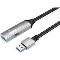 PremiumCord USB-A/USB-A repeater a prodlužovací kabel 10m černý - Kabely a redukce